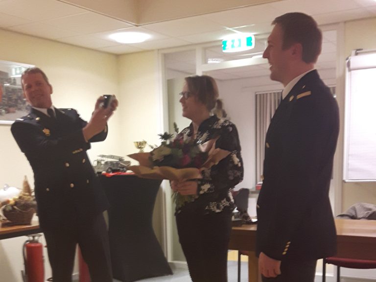 Jubilaris tijdens nieuwjaarsreceptie