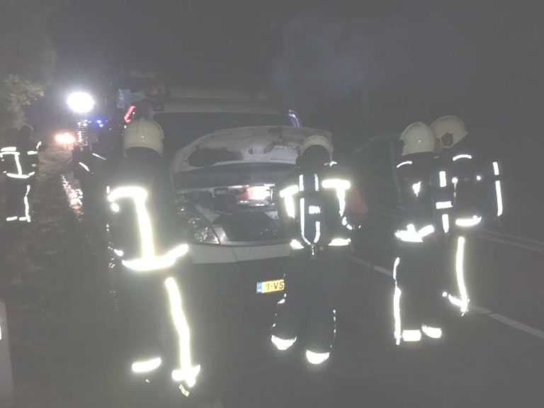 Autobrand op de N332