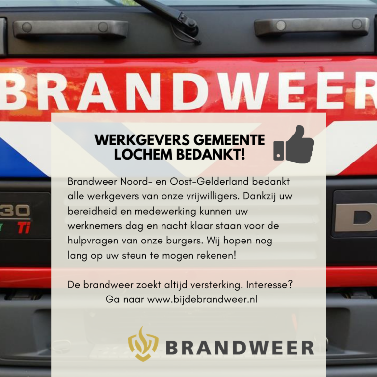 Werkgevers bedankt!