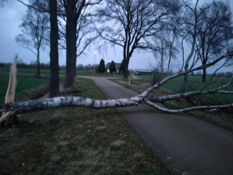 Schade door storm Eunice